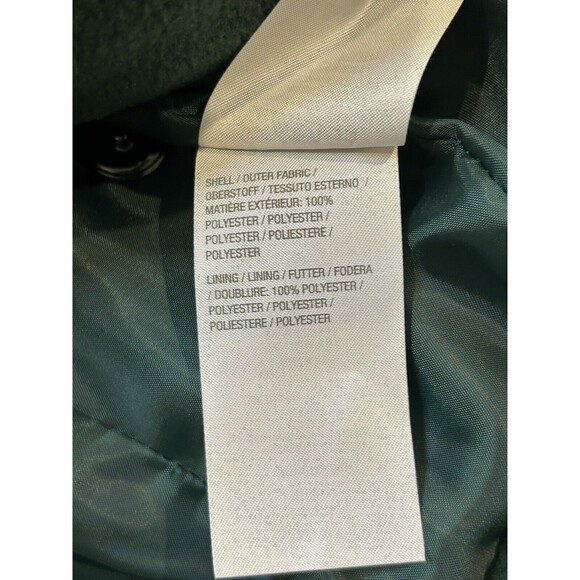 Bob Mackie Wearable Art Size Small Green Embroidered Fleece Jacket - Picture 8 of 10